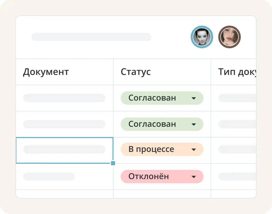 Контроль над рабочим процессом