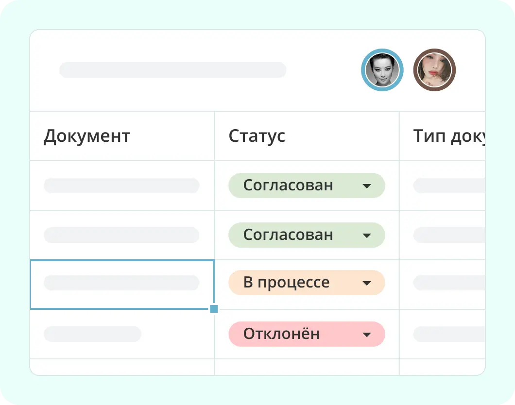 Контроль над рабочим процессом